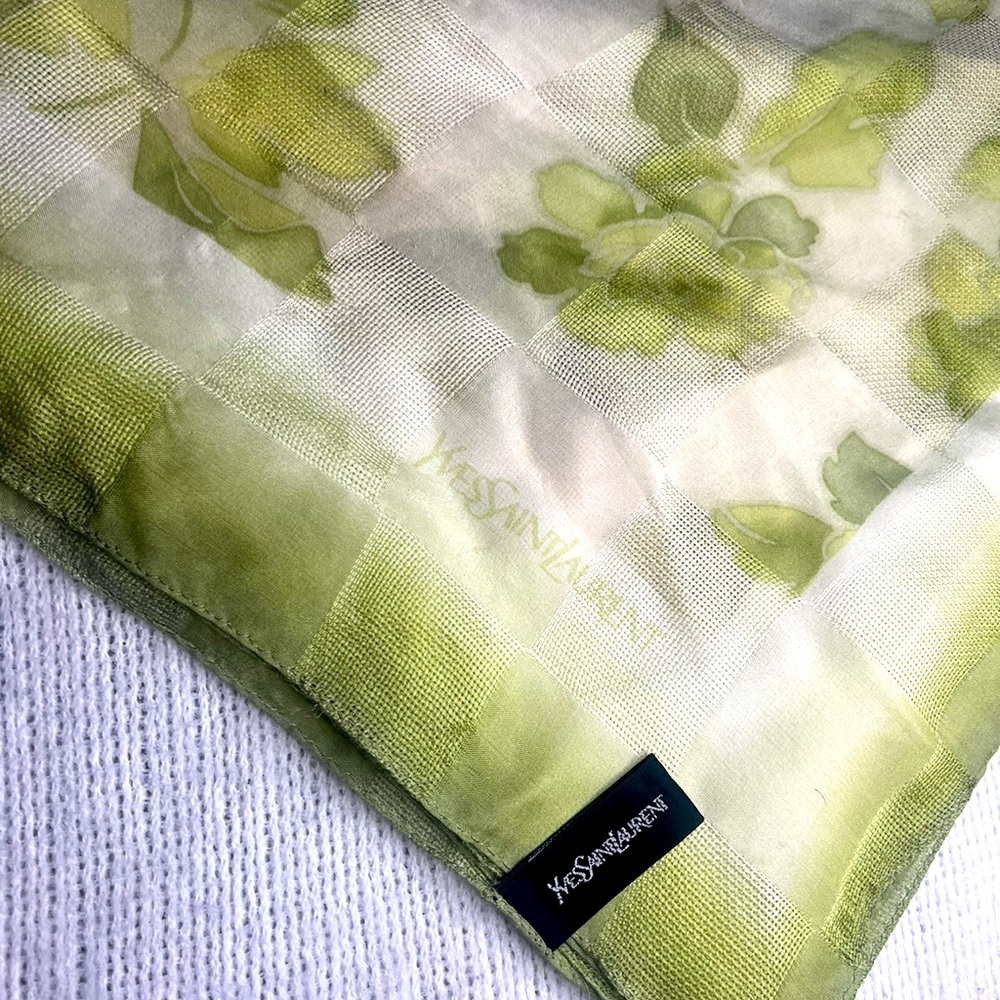Silk Yves Saint Laurent scarf YSL vintage